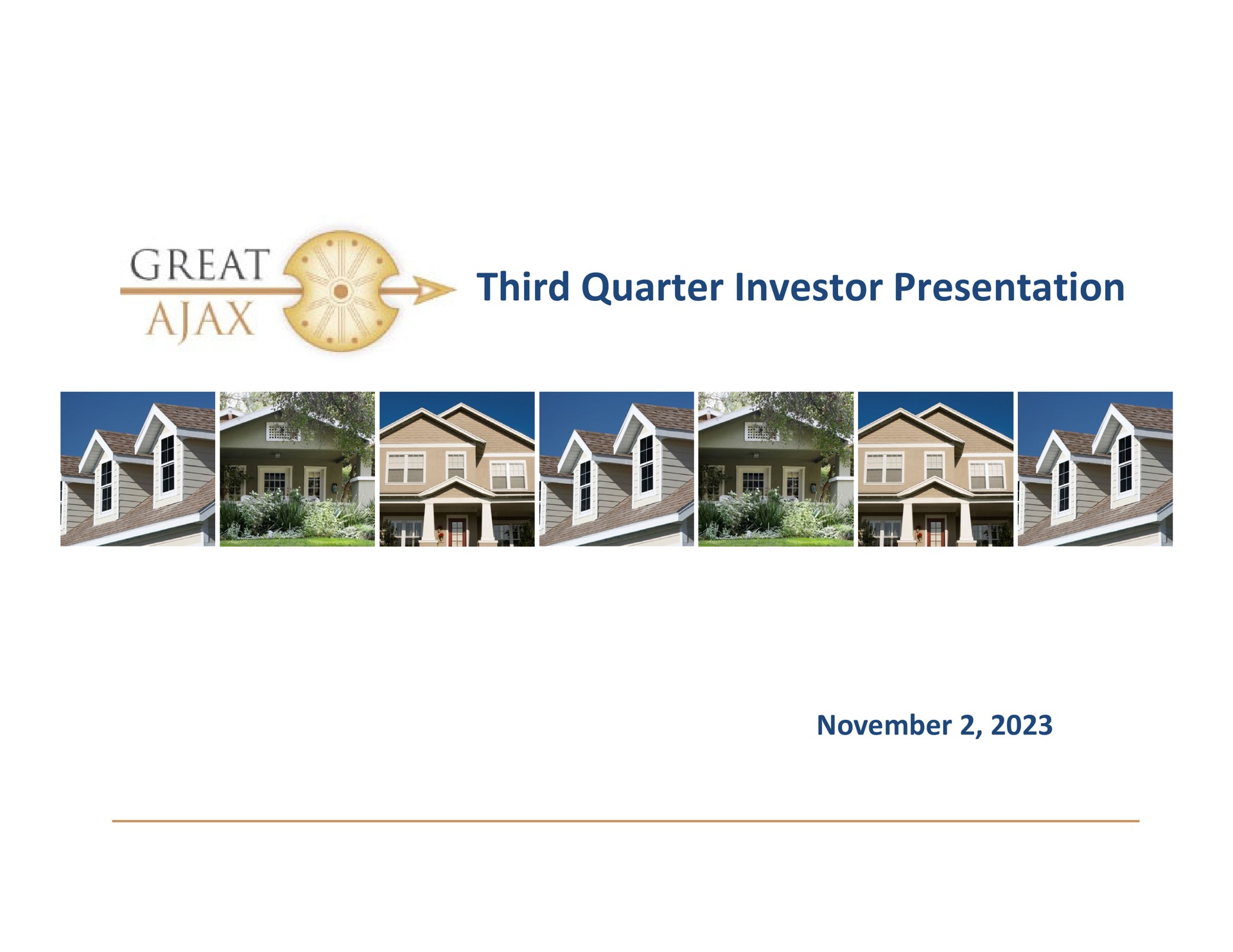 Great Ajax — Third Quarter Investor Presentation investment banking deck slide