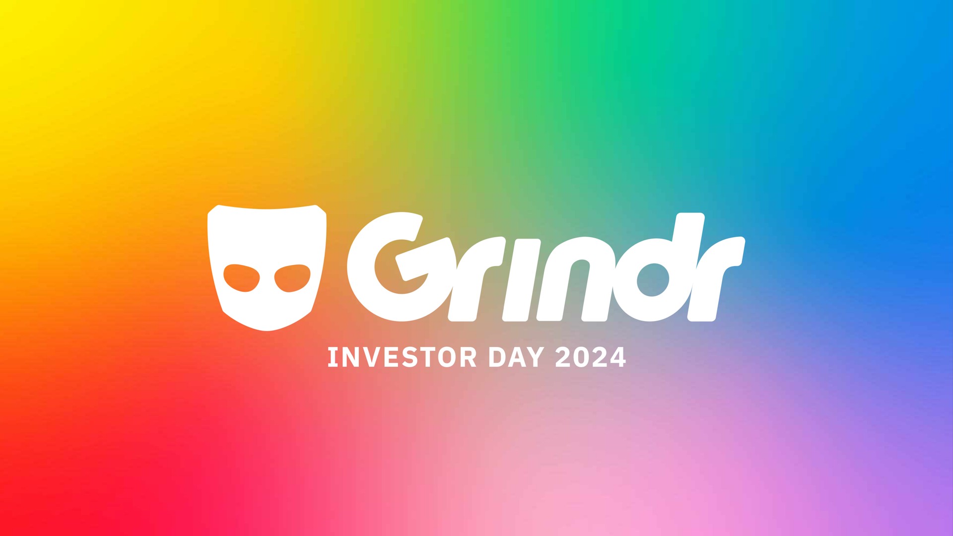 Grindr — Title Slide investment banking deck slide