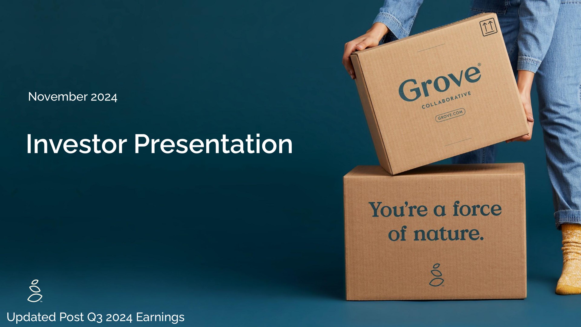 Grove — Investor Presentation investment banking deck slide