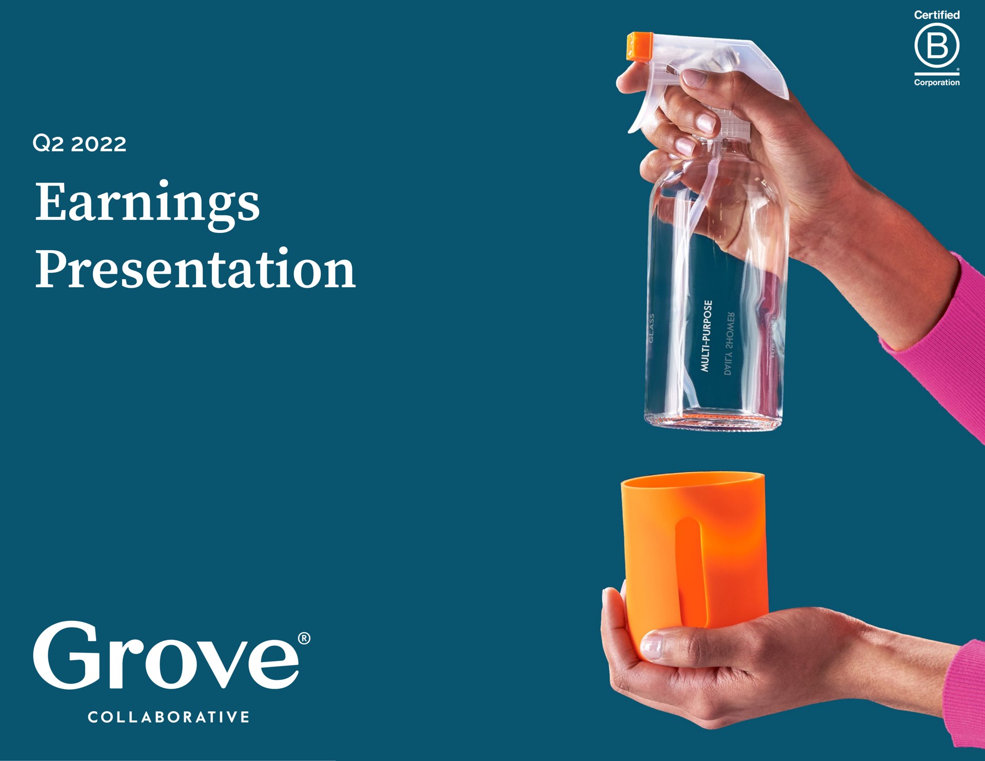Grove — Earnings Presentation investment banking deck slide