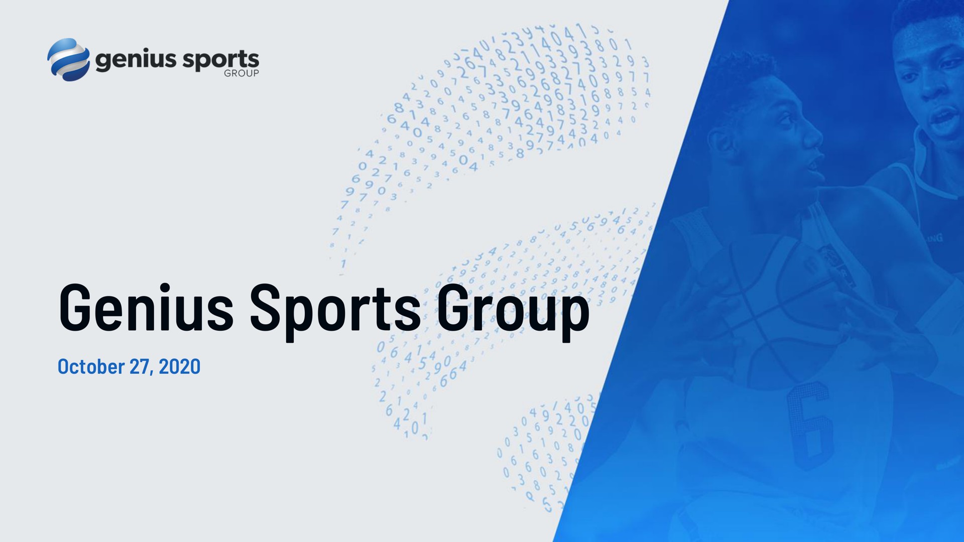 Hagerty — Genius Sports Group investment banking deck slide
