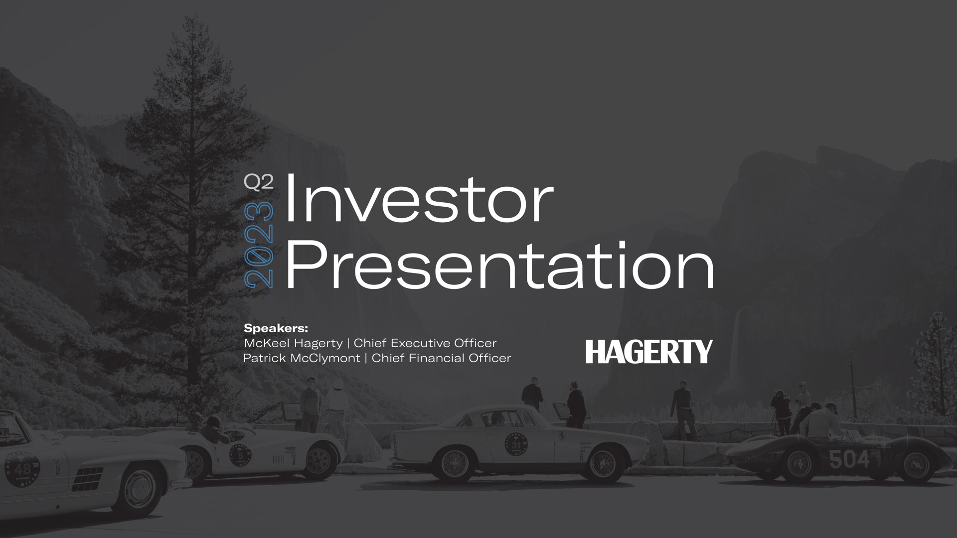 Hagerty — Q2 2023 Investor Presentation investment banking deck slide