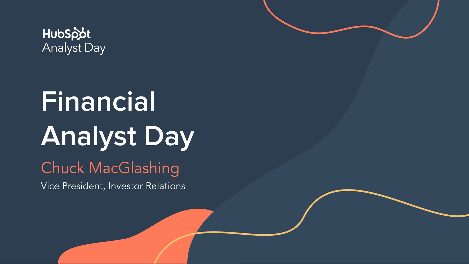 Hubspot — Financial Analyst Day investment banking deck slide