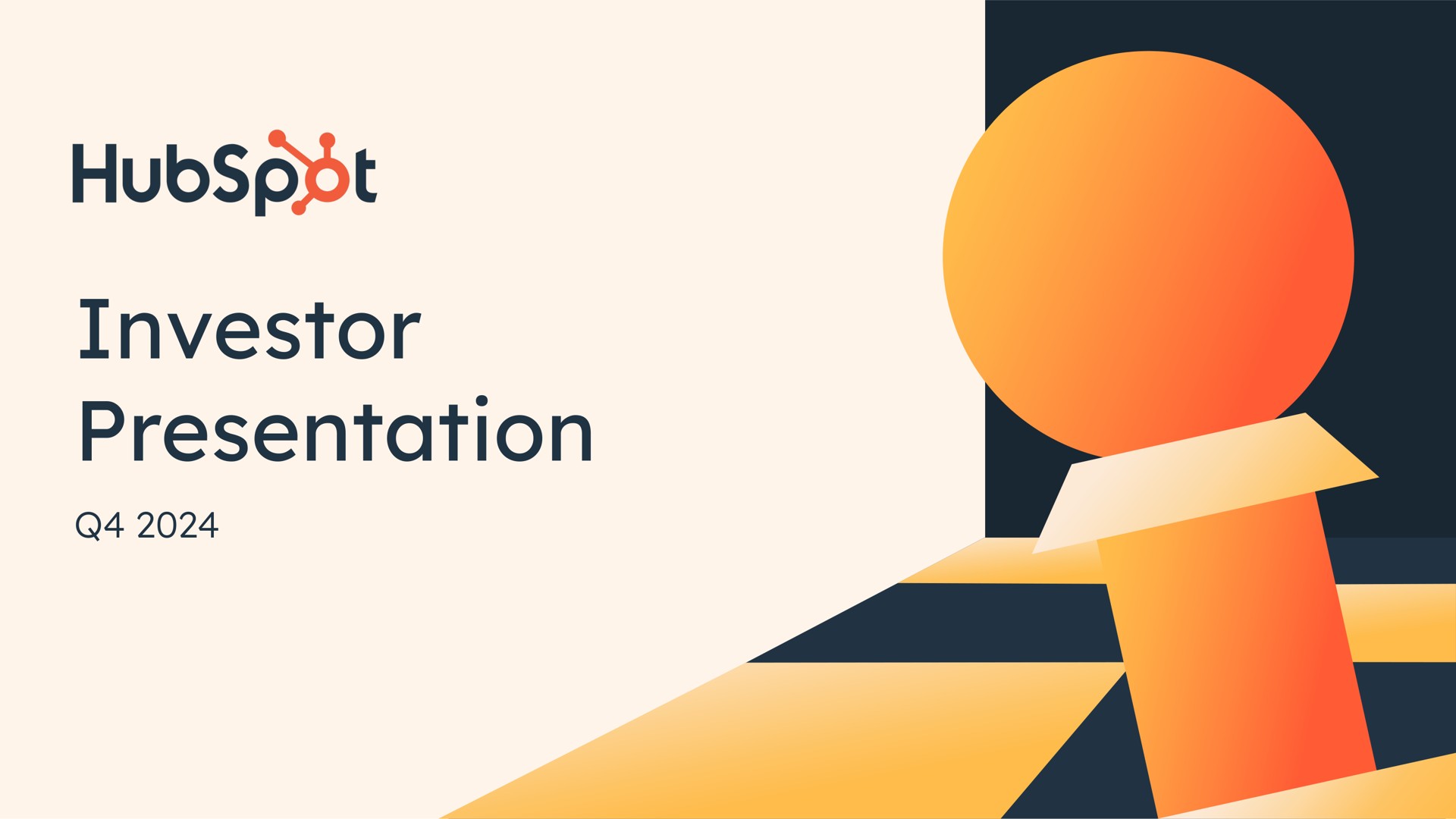 Hubspot — Investor Presentation investment banking deck slide