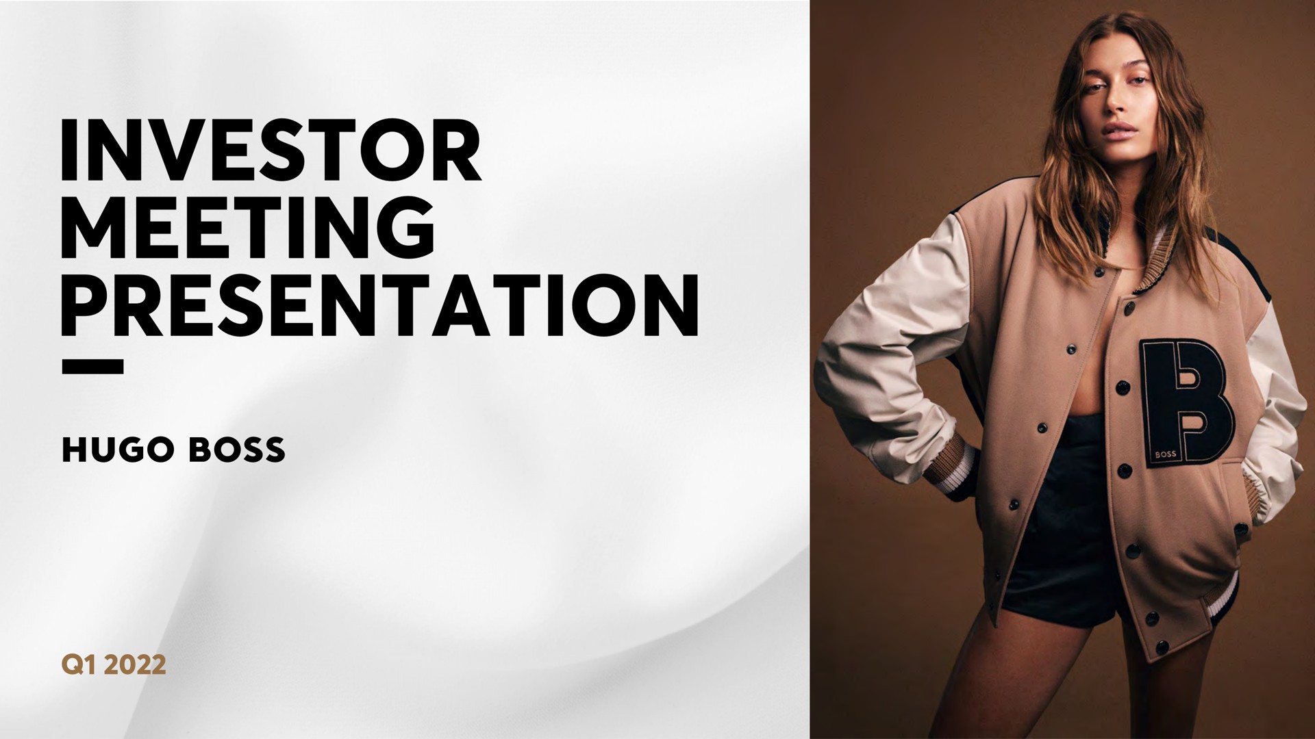 Hugo Boss — Investor Meeting Presentation investment banking deck slide