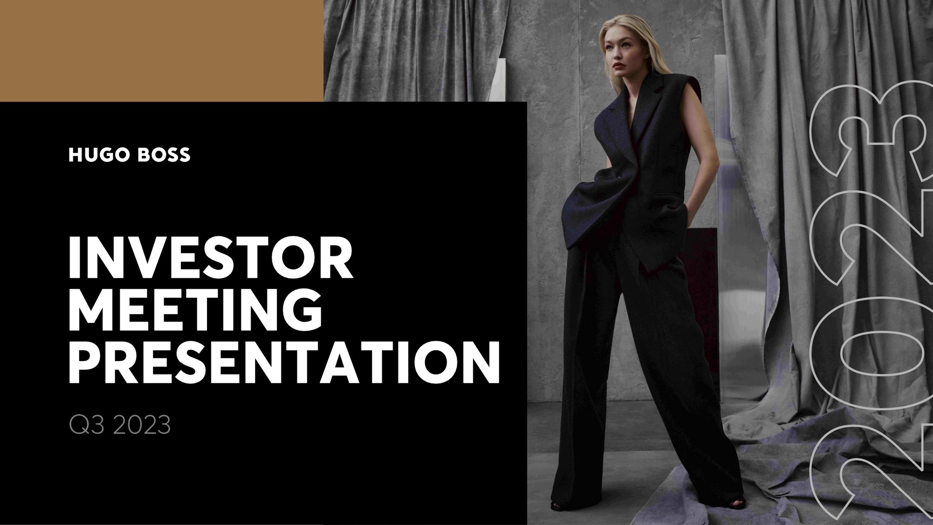Hugo Boss — Investor Meeting Presentation investment banking deck slide