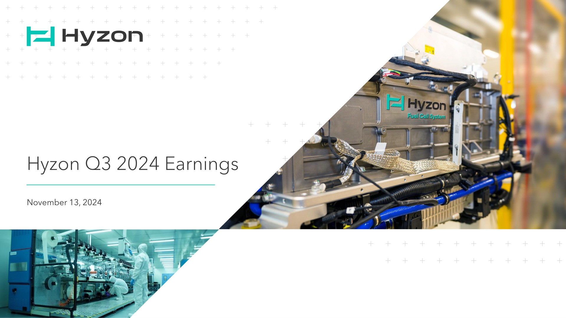 Hyzon — Hyzon Q3 2024 Earnings investment banking deck slide