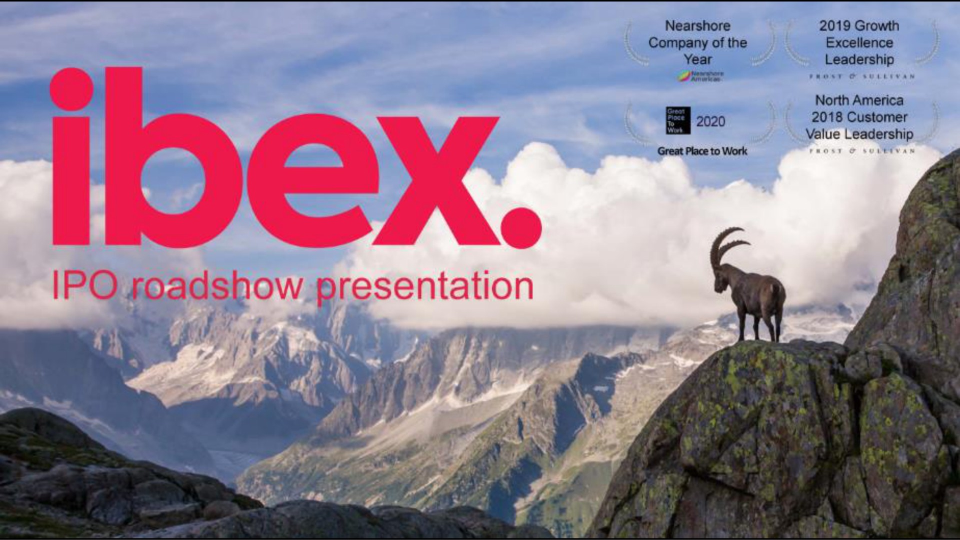 Ibex — ibex. investment banking deck slide