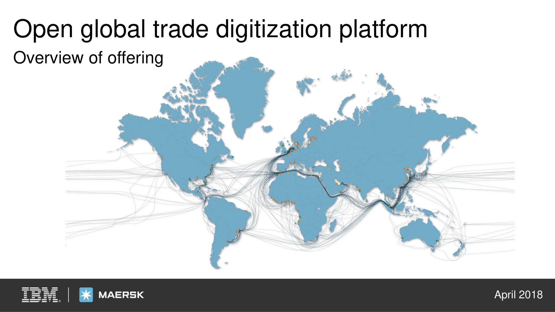 IBM — Open global trade digitization platform investment banking deck slide