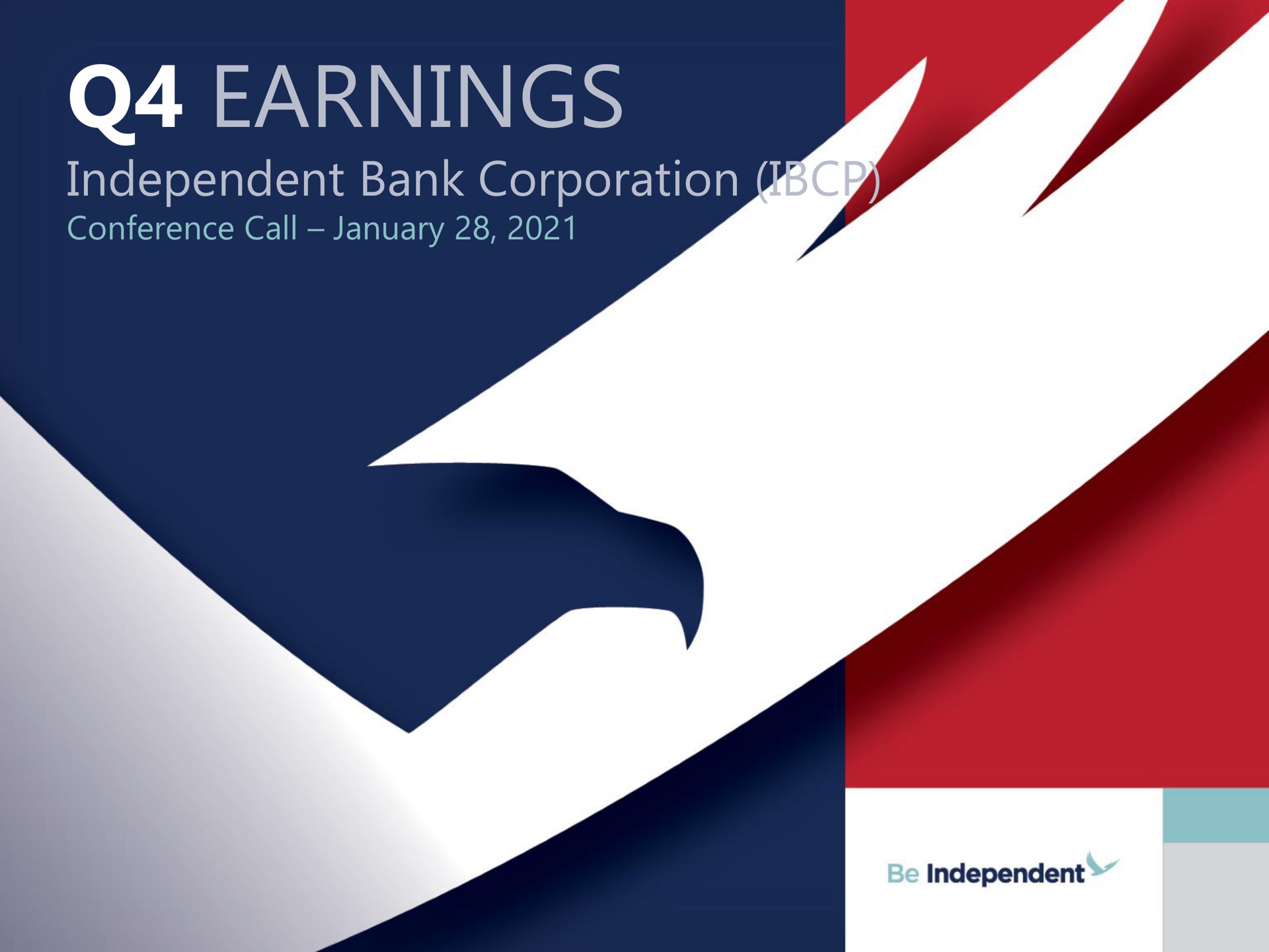 Independent Bank Corp — Q4 Earnings investment banking deck slide