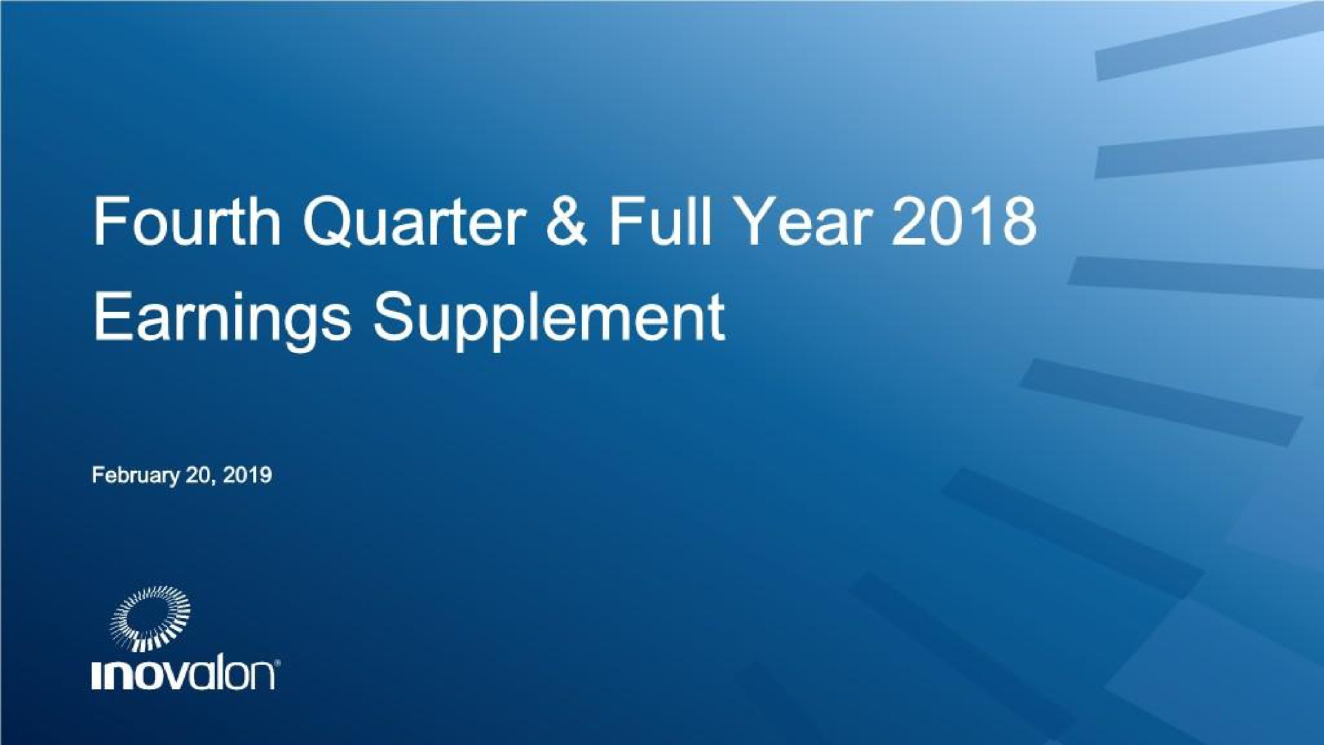 Inovalon — Fourth Quarter & Full Year 2018 Earnings Supplement investment banking deck slide