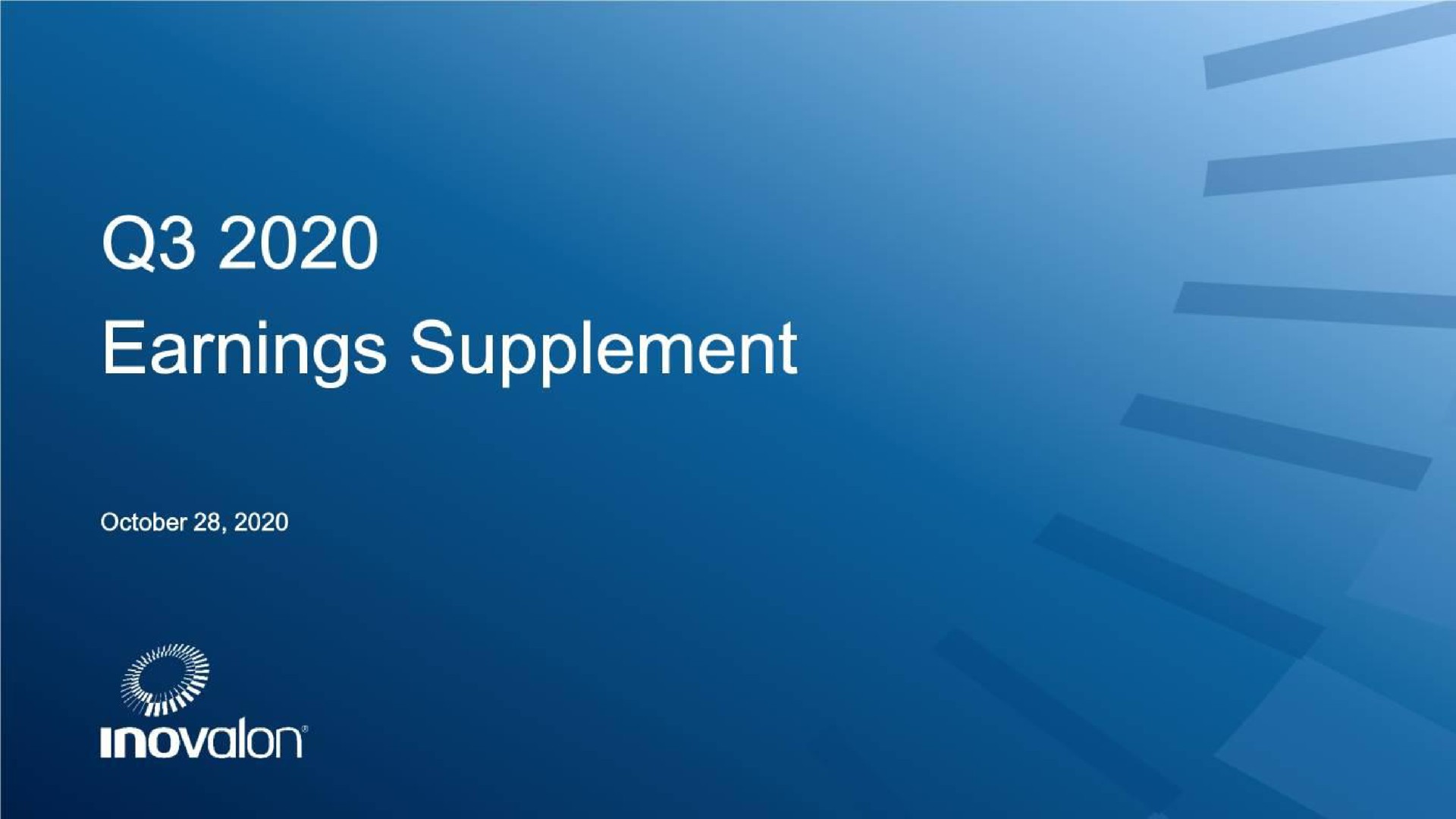 Inovalon — Q3 2020 Earnings Supplement investment banking deck slide