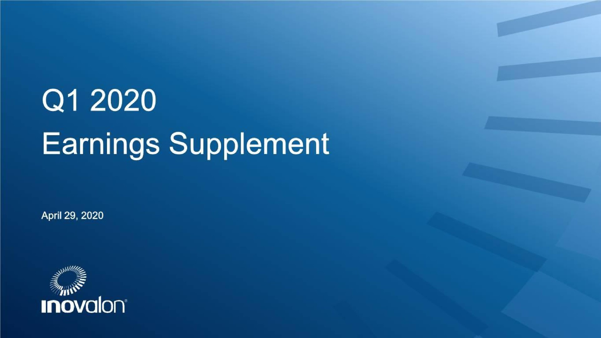 Inovalon — Q1 2020 Earnings Supplement investment banking deck slide