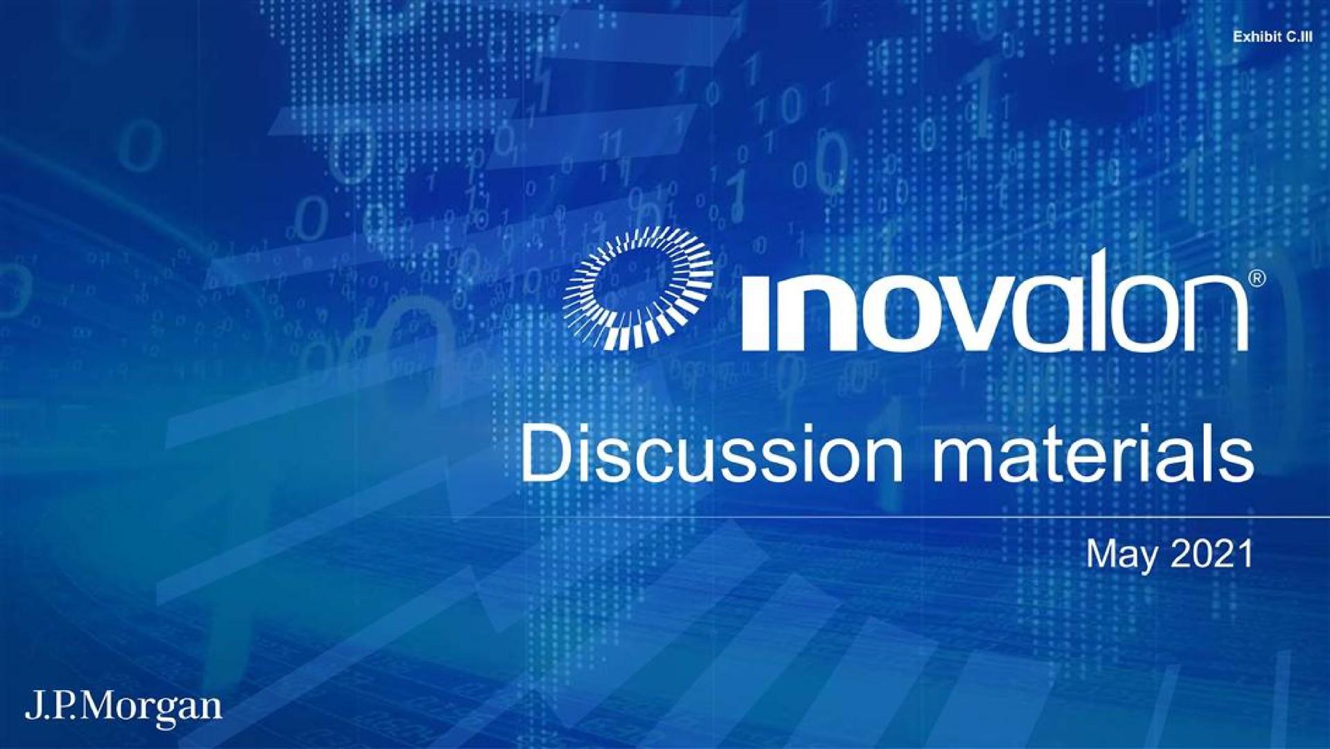 J P Morgan — Discussion materials investment banking deck slide
