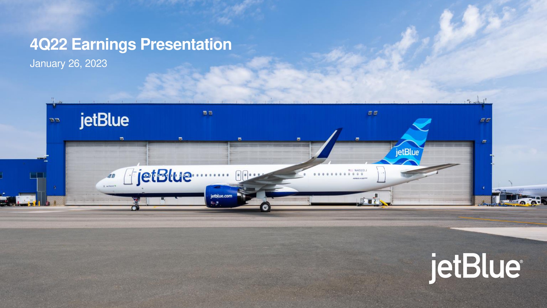 Jetblue — 4Q22 Earnings Presentation investment banking deck slide