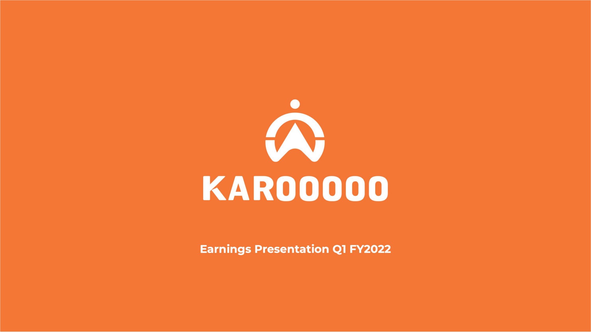 Karooooo — cover slide investment banking deck slide