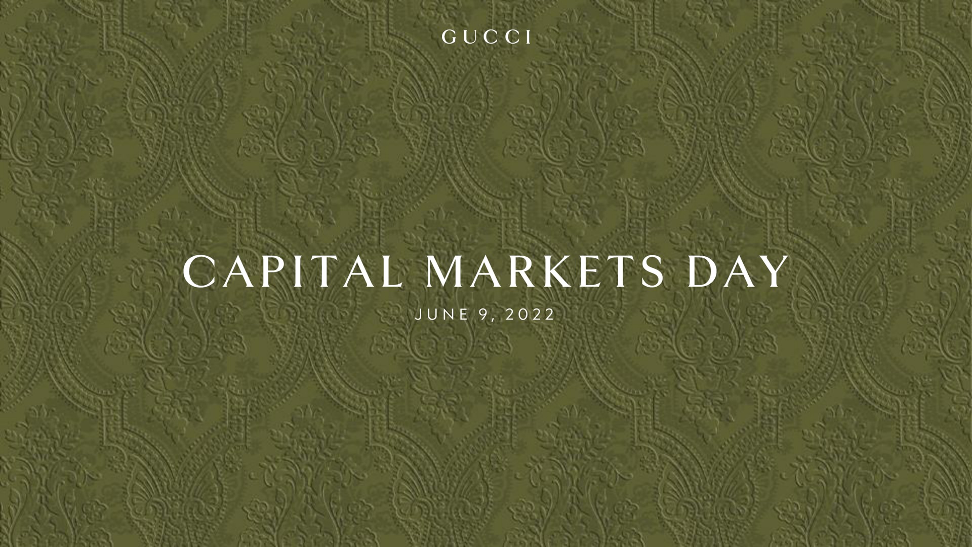 Kering — Capital Markets Day investment banking deck slide