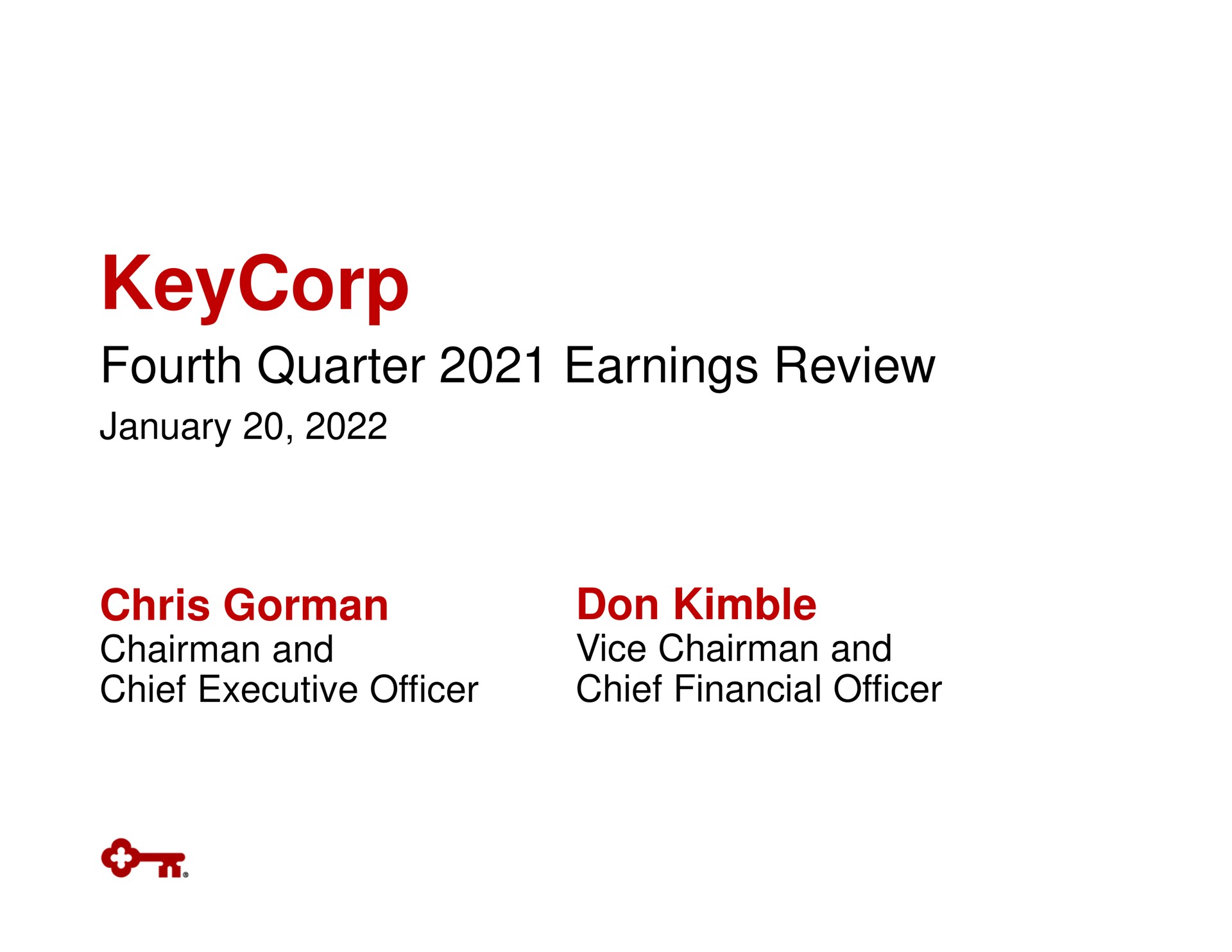 Keycorp investment banking deck slide