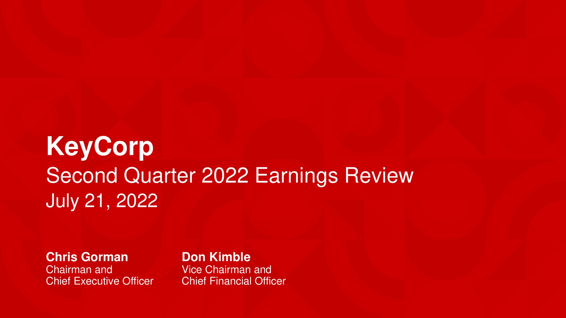 Keycorp investment banking deck slide