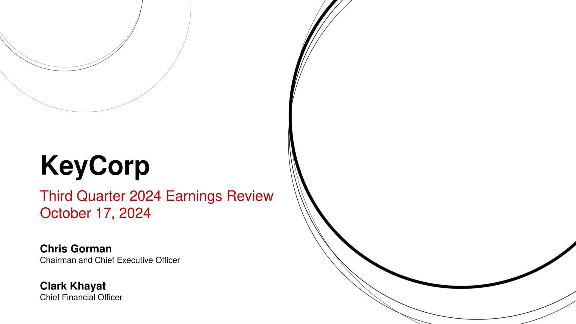 Keycorp investment banking deck slide
