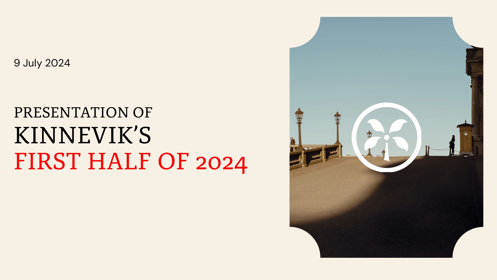 Kinnevik — Presentation Of Kinnevik’s First Half Of 2024 investment banking deck slide