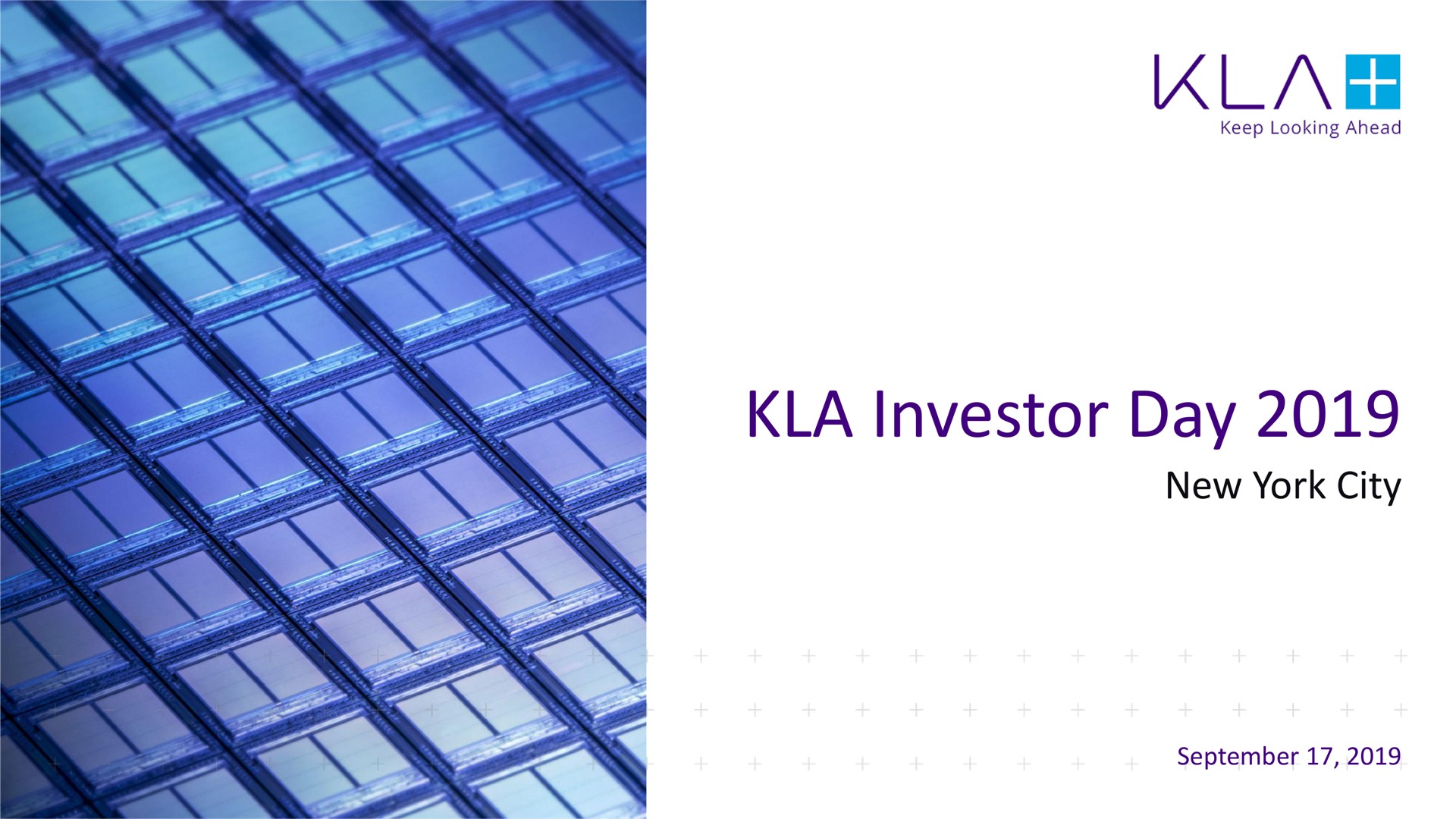 Kla — KLA Investor Day 2019 investment banking deck slide