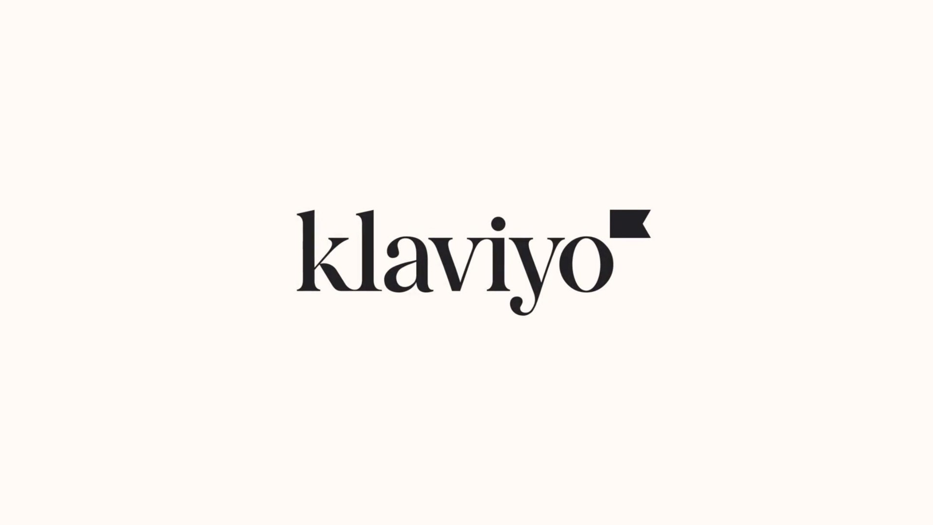 Klaviyo — Logo Slide investment banking deck slide