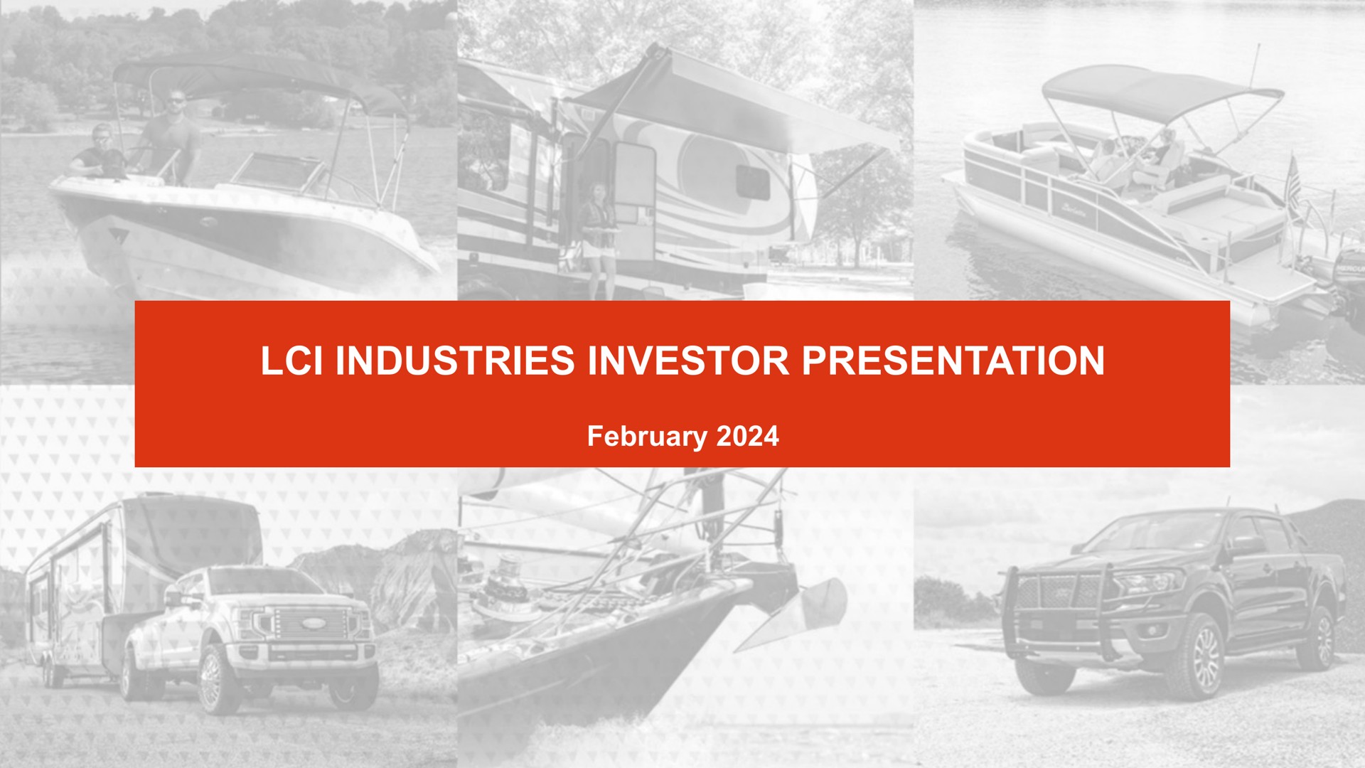 Lci Industries — Lci Industries Investor Presentation investment banking deck slide