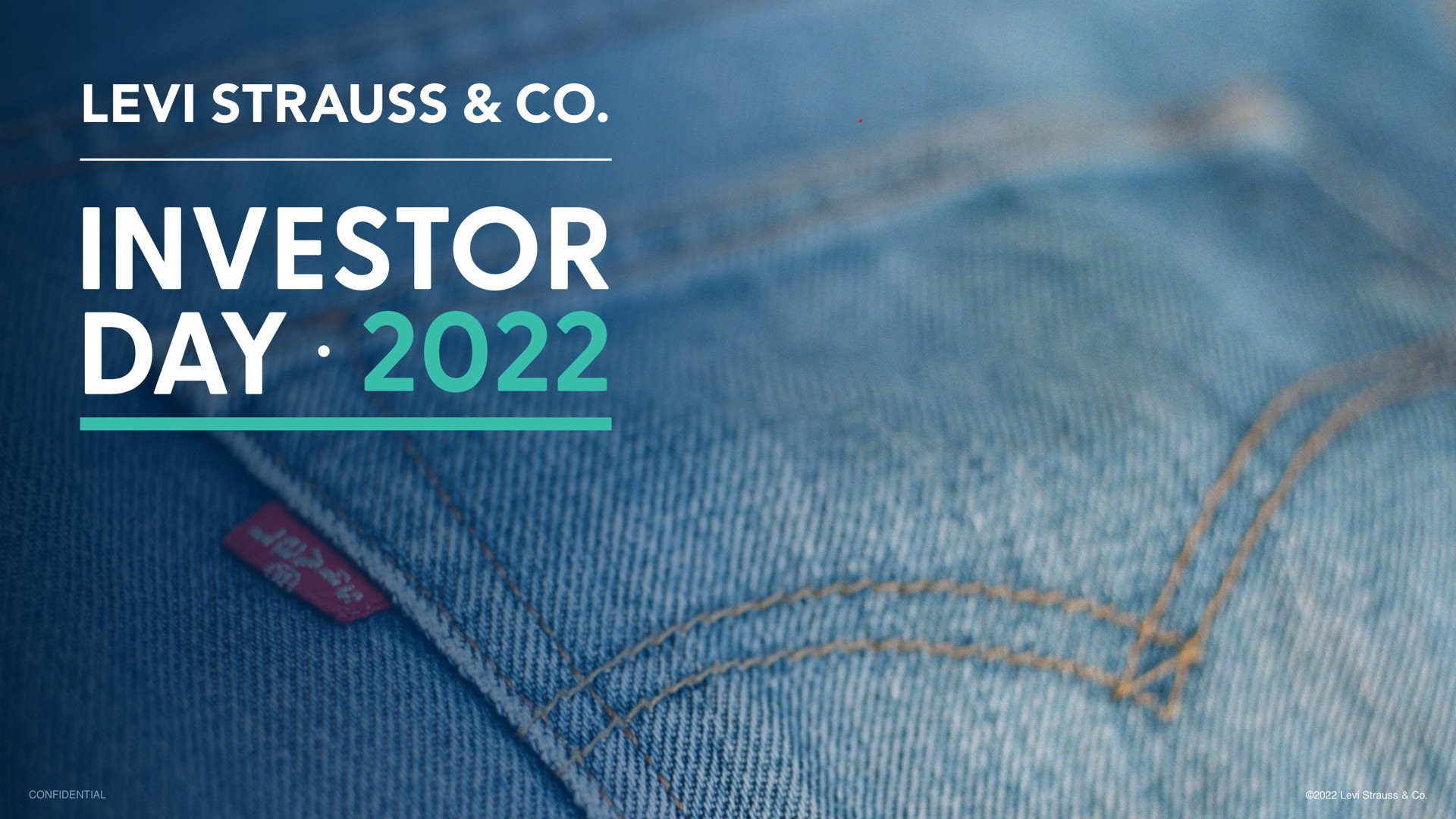 Levi Strauss — Levi Strauss & Co. Investor Day · 2022 investment banking deck slide