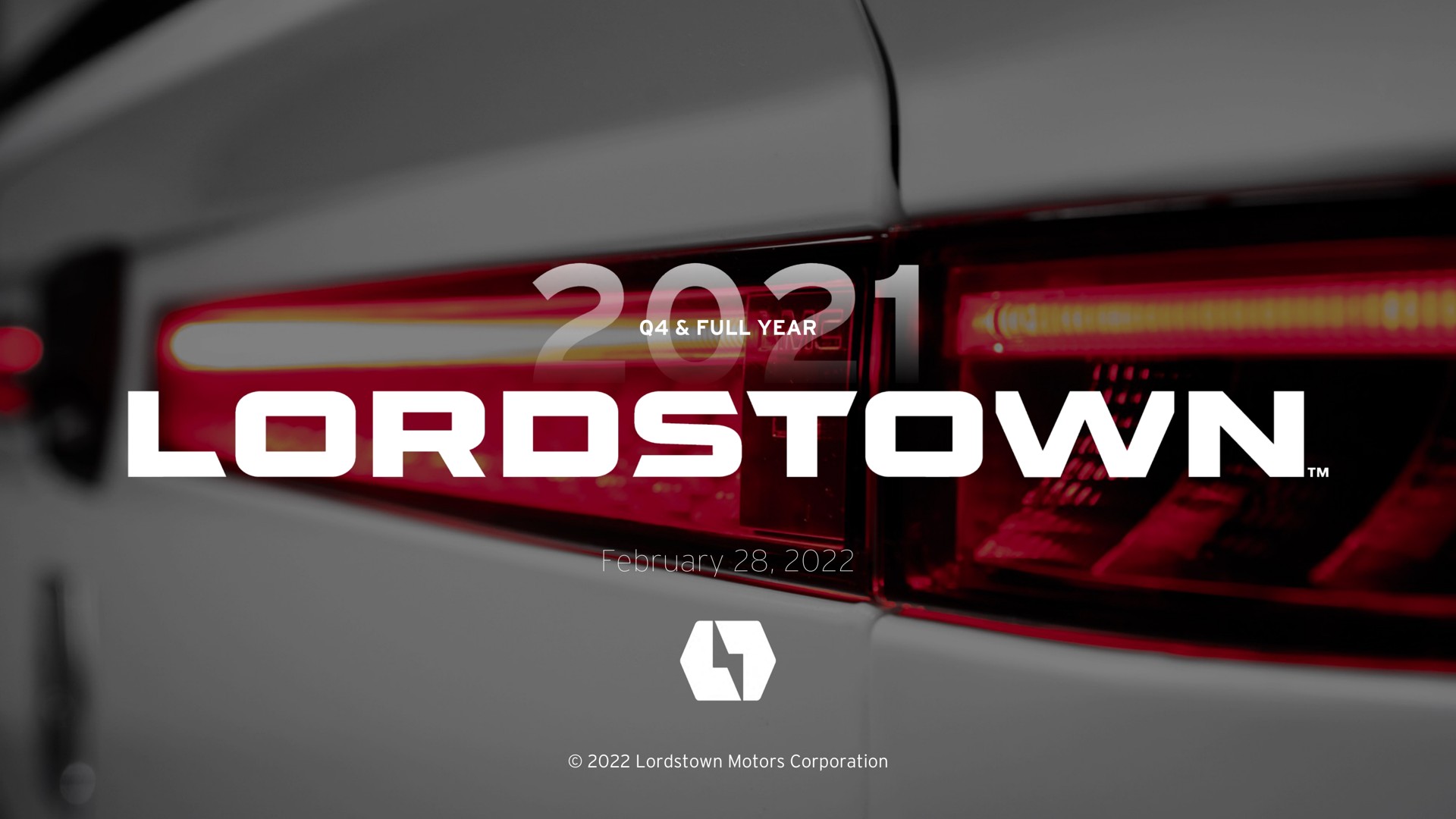 Lordstown Motors — 2021 Q4 & Full Year investment banking deck slide