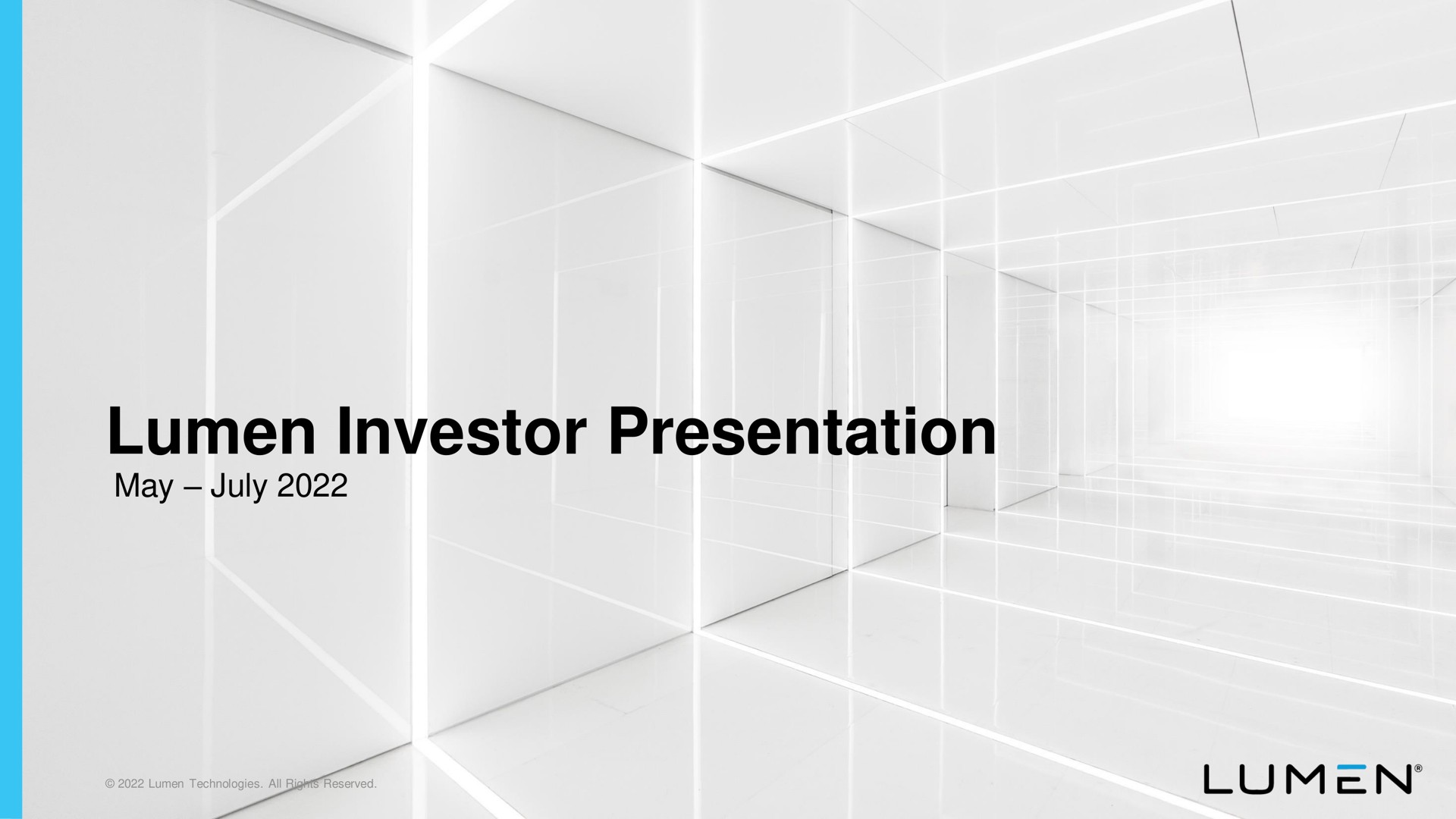 Lumen — Lumen Investor Presentation investment banking deck slide