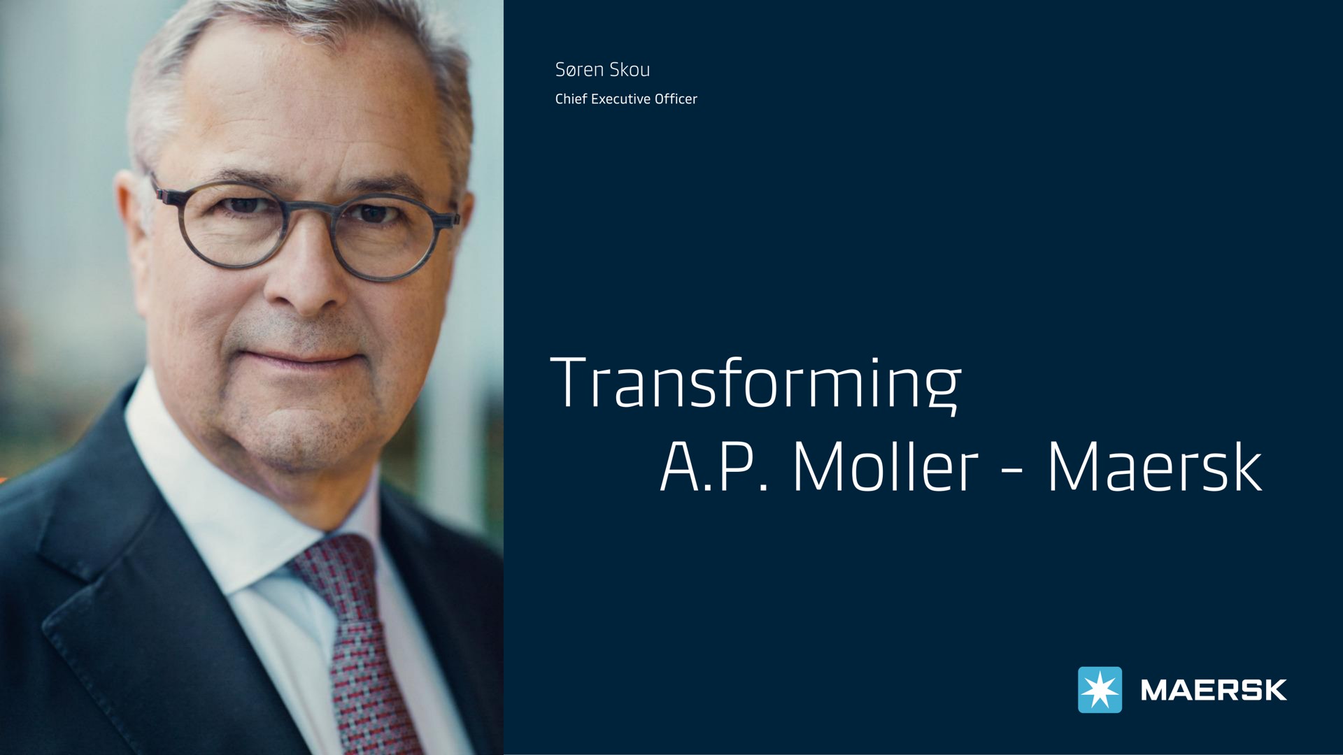 Maersk — Transforming A.P. Moller - Maersk investment banking deck slide