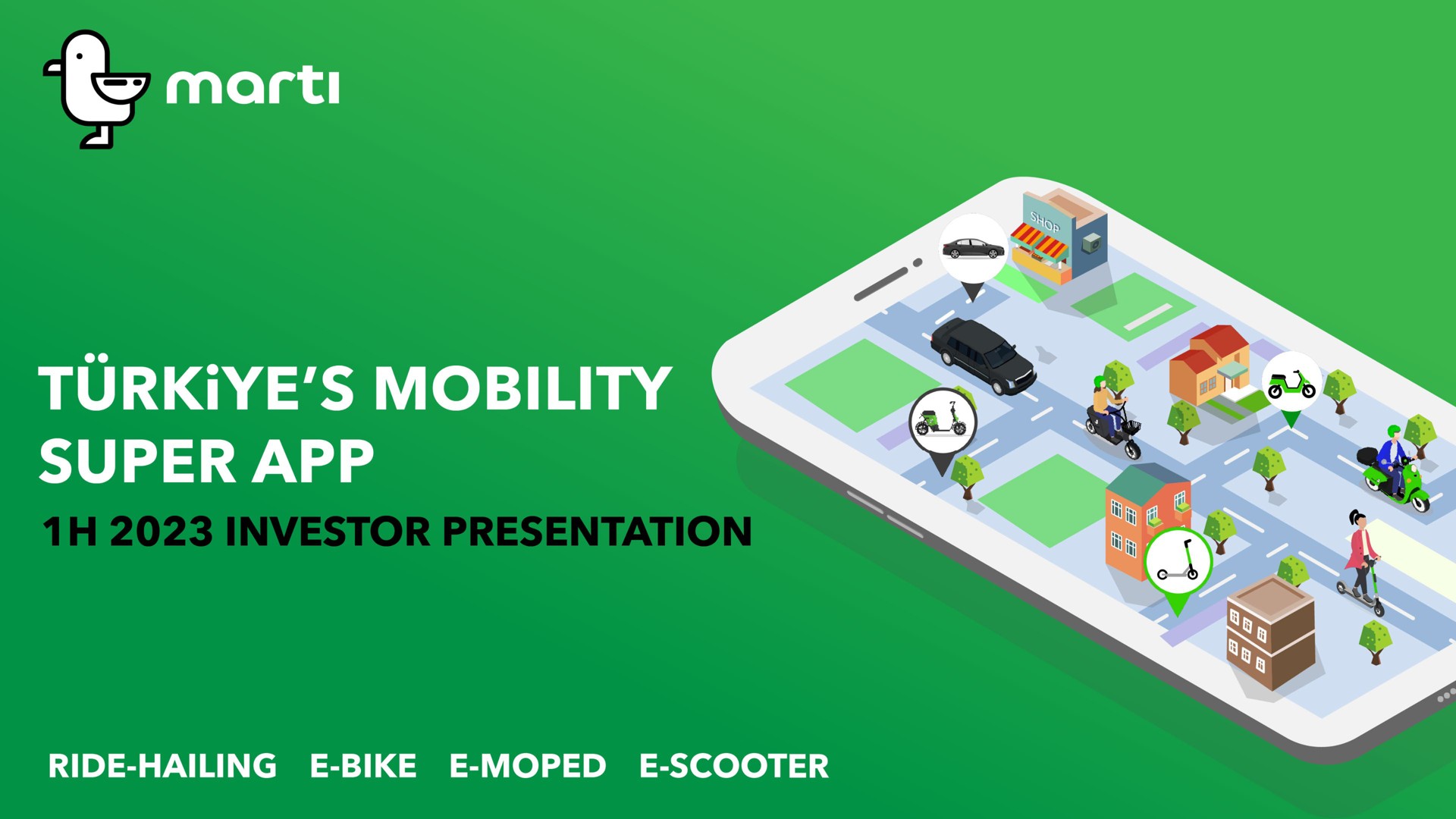 Marti — Türkiye’s Mobility Super App investment banking deck slide