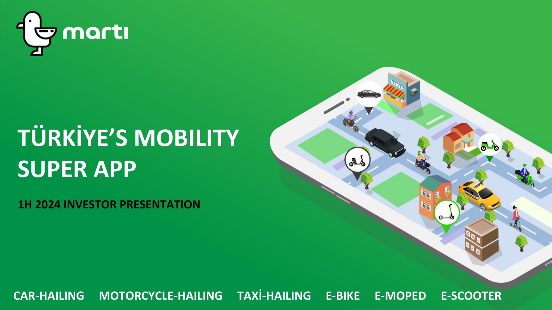 Marti — Türkiye’s Mobility Super App investment banking deck slide