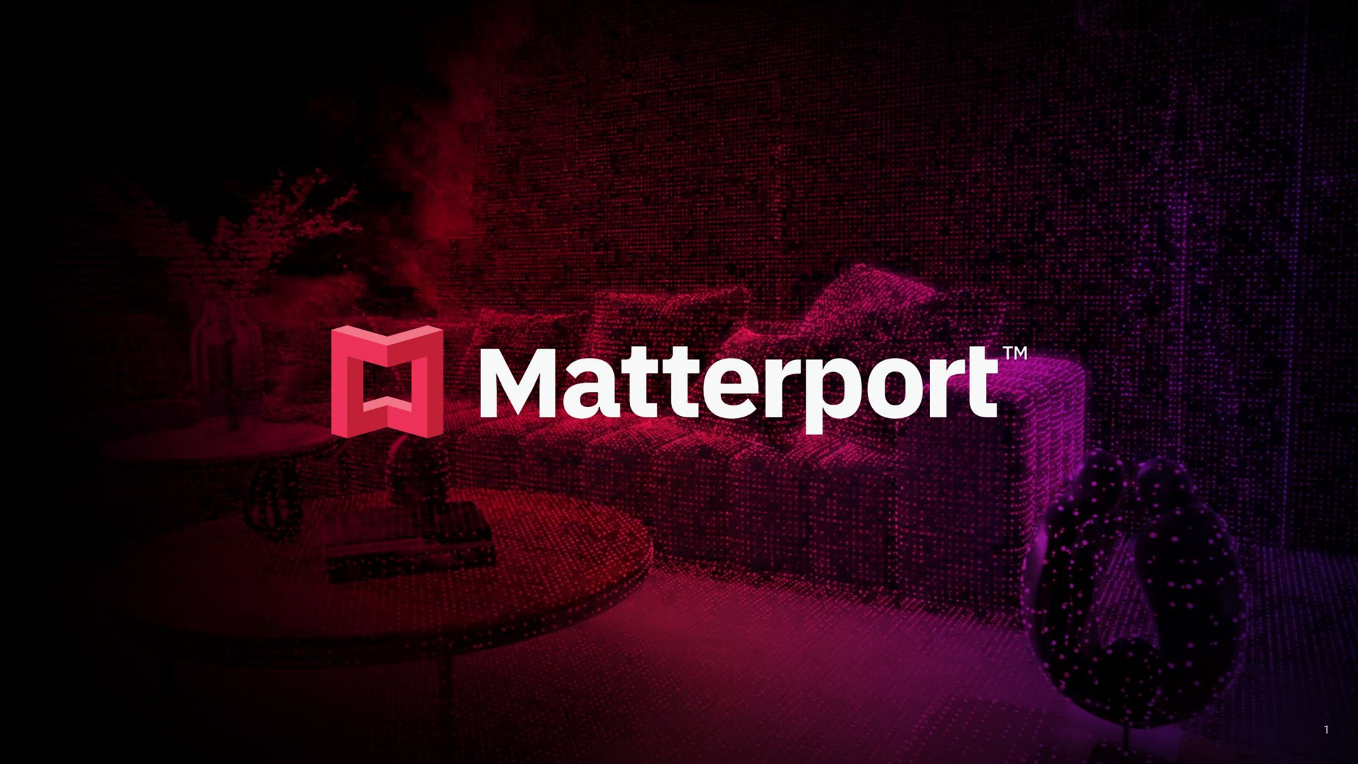 Matterport investment banking deck slide
