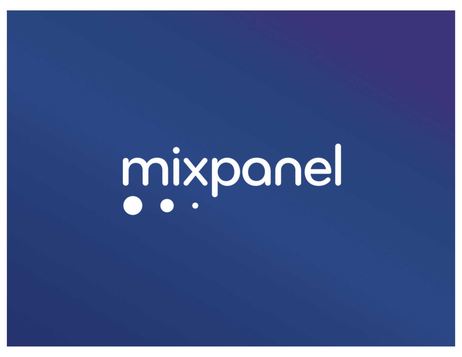Mixpanel — cover slide investment banking deck slide