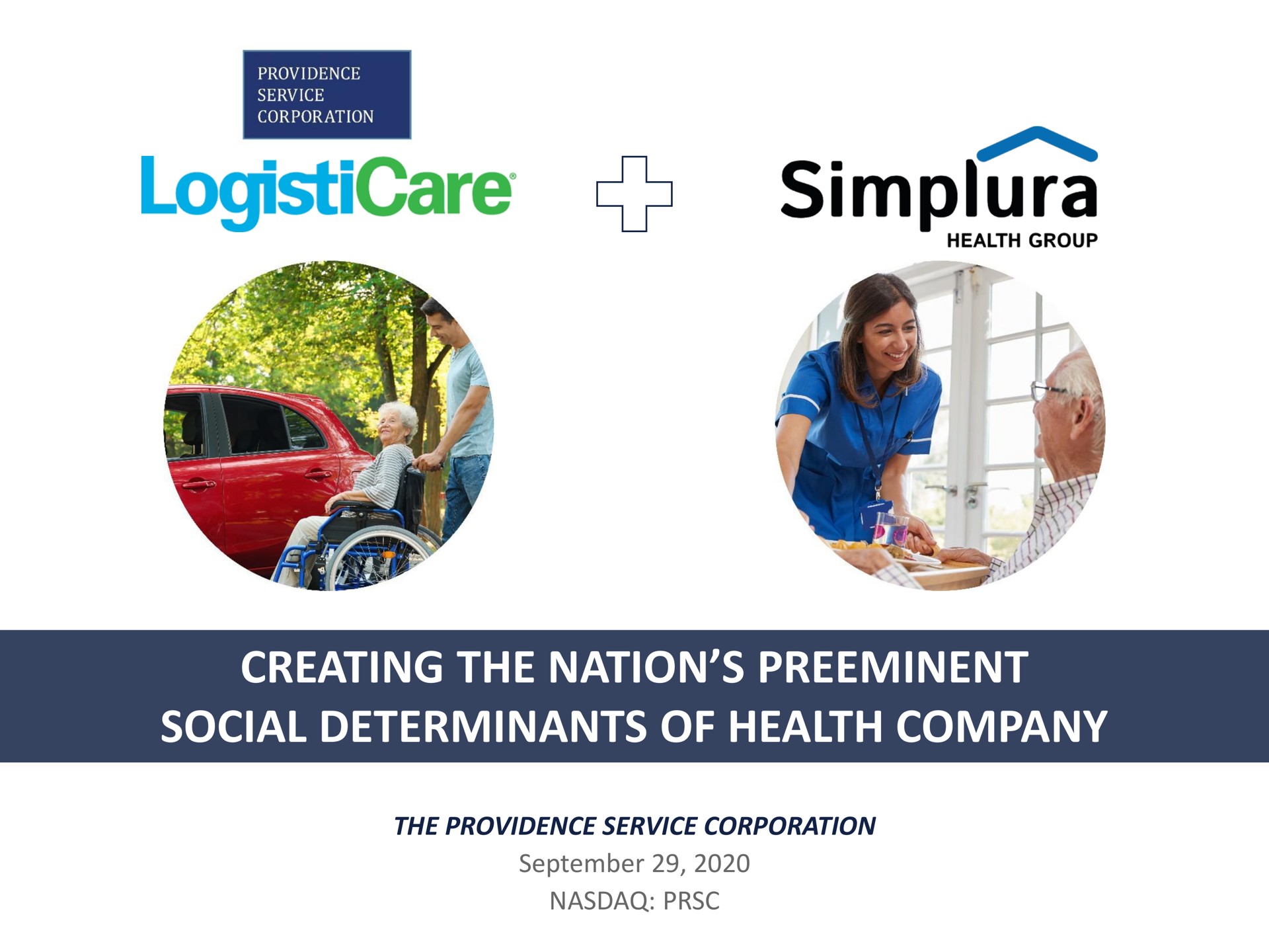 Modivcare — Creating The Nation’s Preeminent Social Determinants Of Health Company investment banking deck slide
