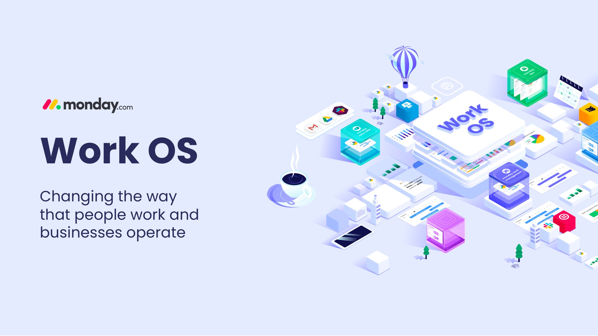 Monday Com — Work OS investment banking deck slide