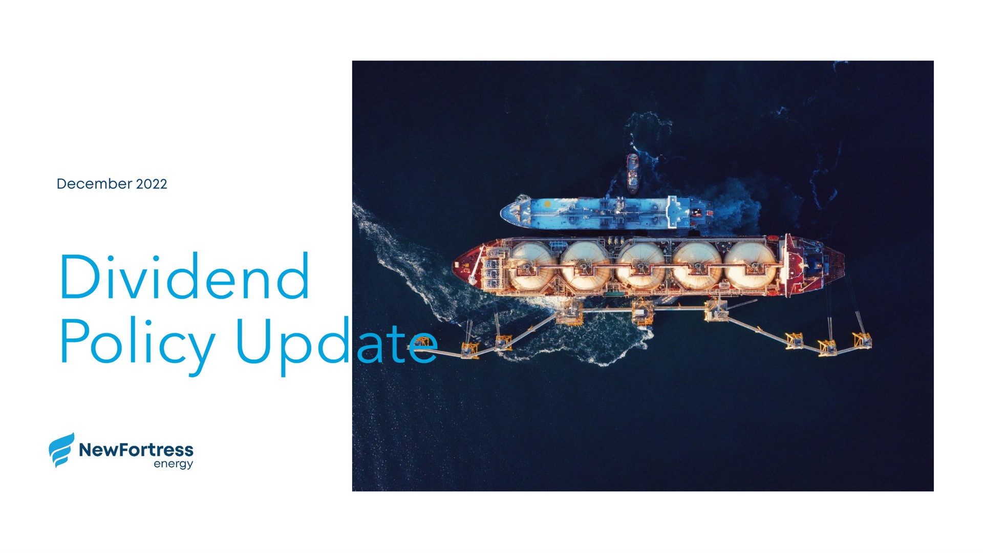 Newfortress Energy — Dividend Policy Update investment banking deck slide