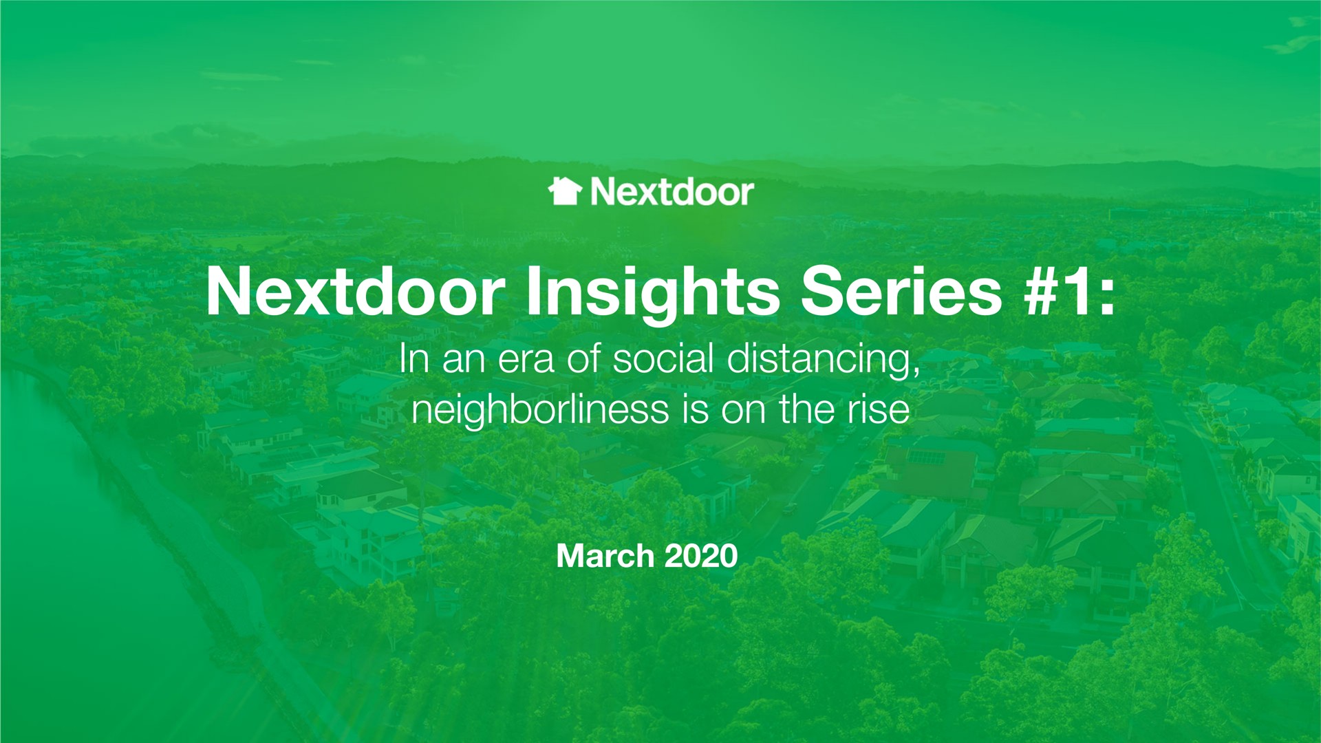 Nextdoor — Nextdoor Insights Series #1: investment banking deck slide