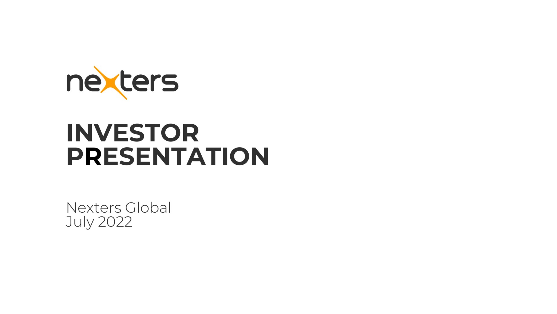 Nexters — Investor Presentation investment banking deck slide