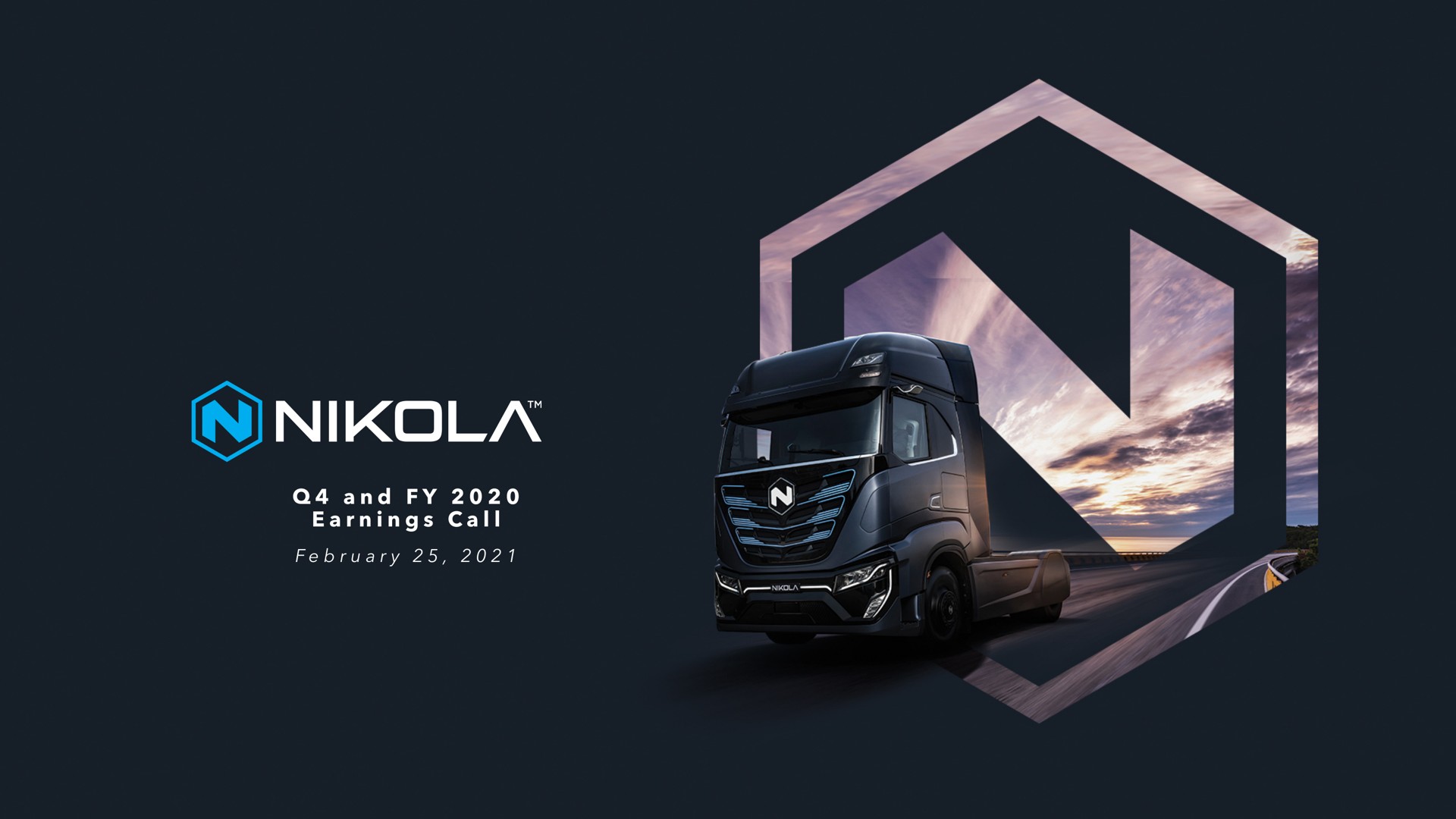 Nikola investment banking deck slide