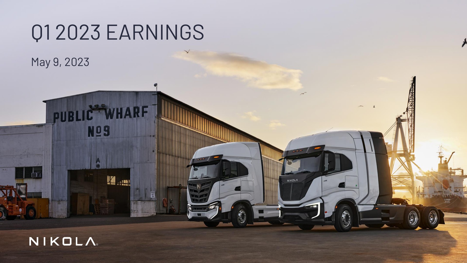 Nikola — Q1 2023 Earnings investment banking deck slide
