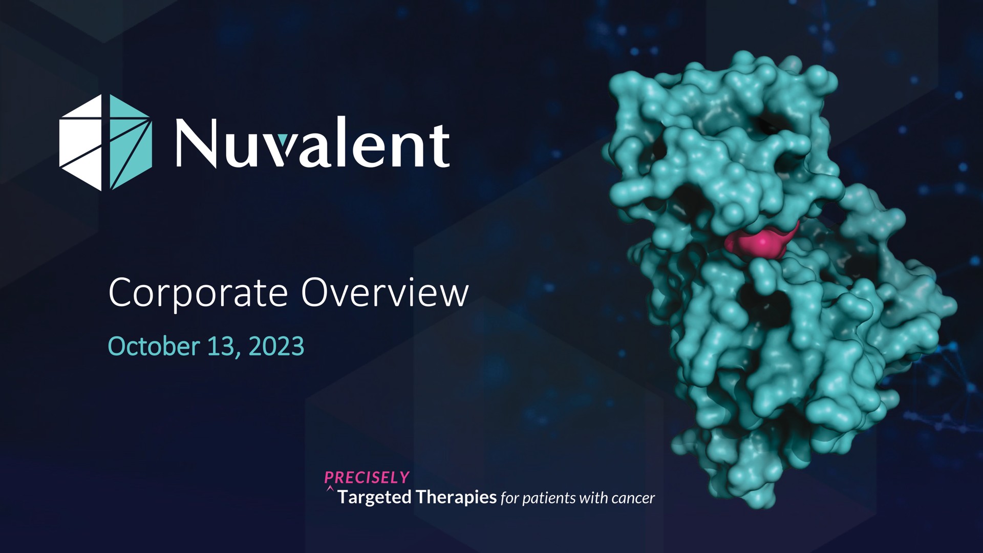 Nuvalent — Corporate Overview investment banking deck slide