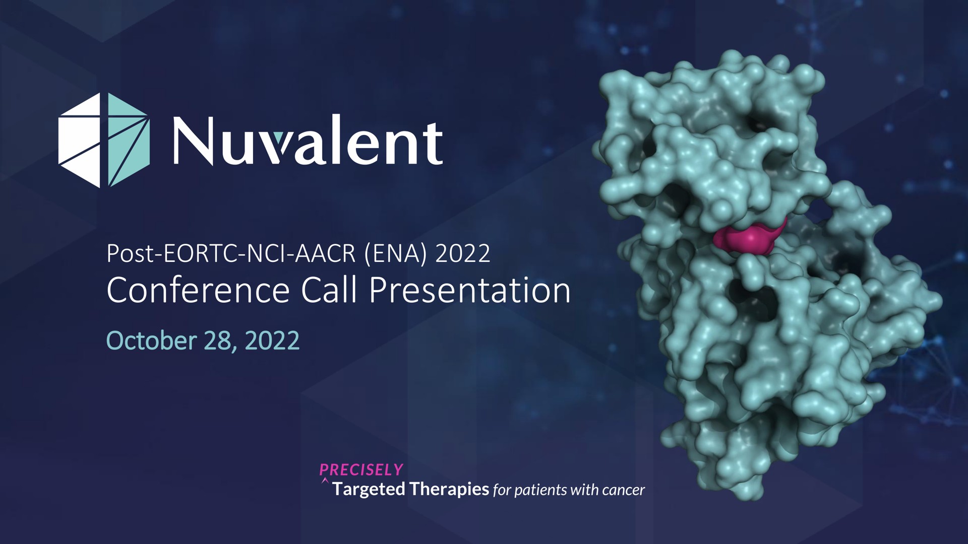 Nuvalent — Title Slide investment banking deck slide