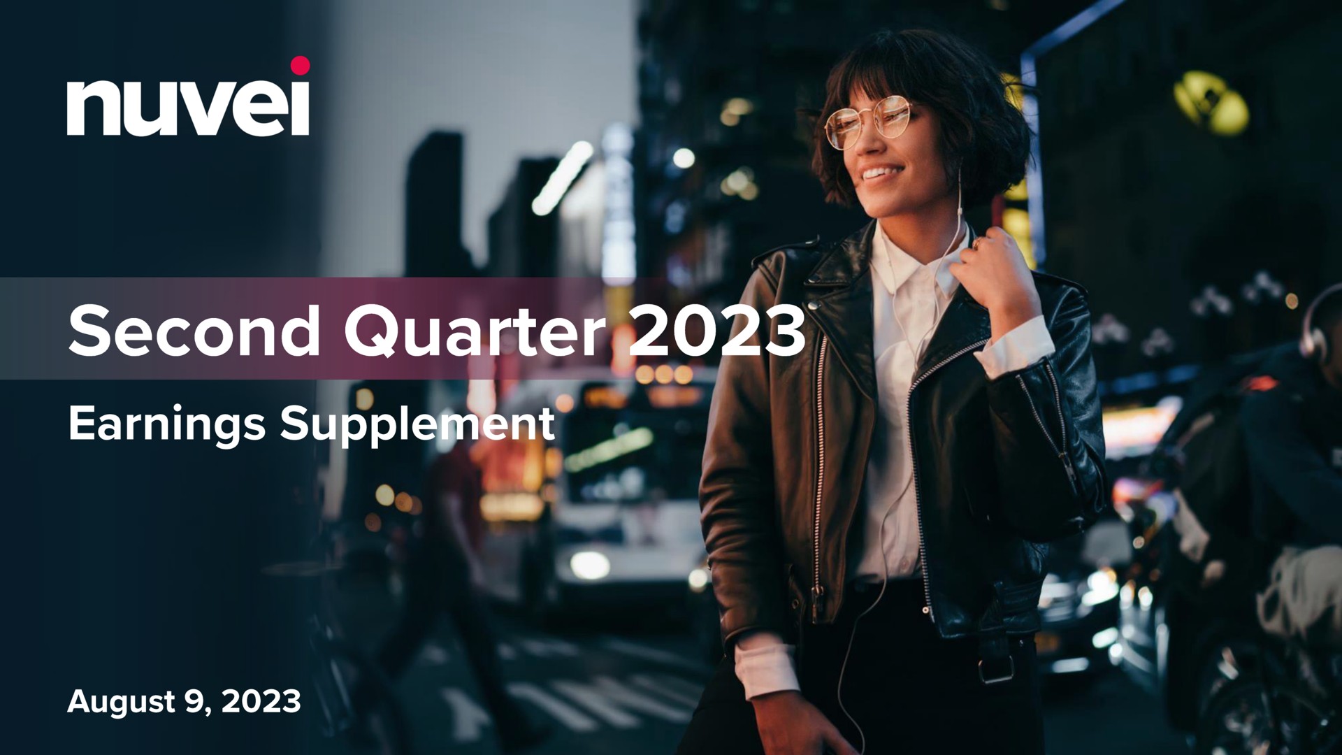 Nuvei — Second Quarter 2023 investment banking deck slide