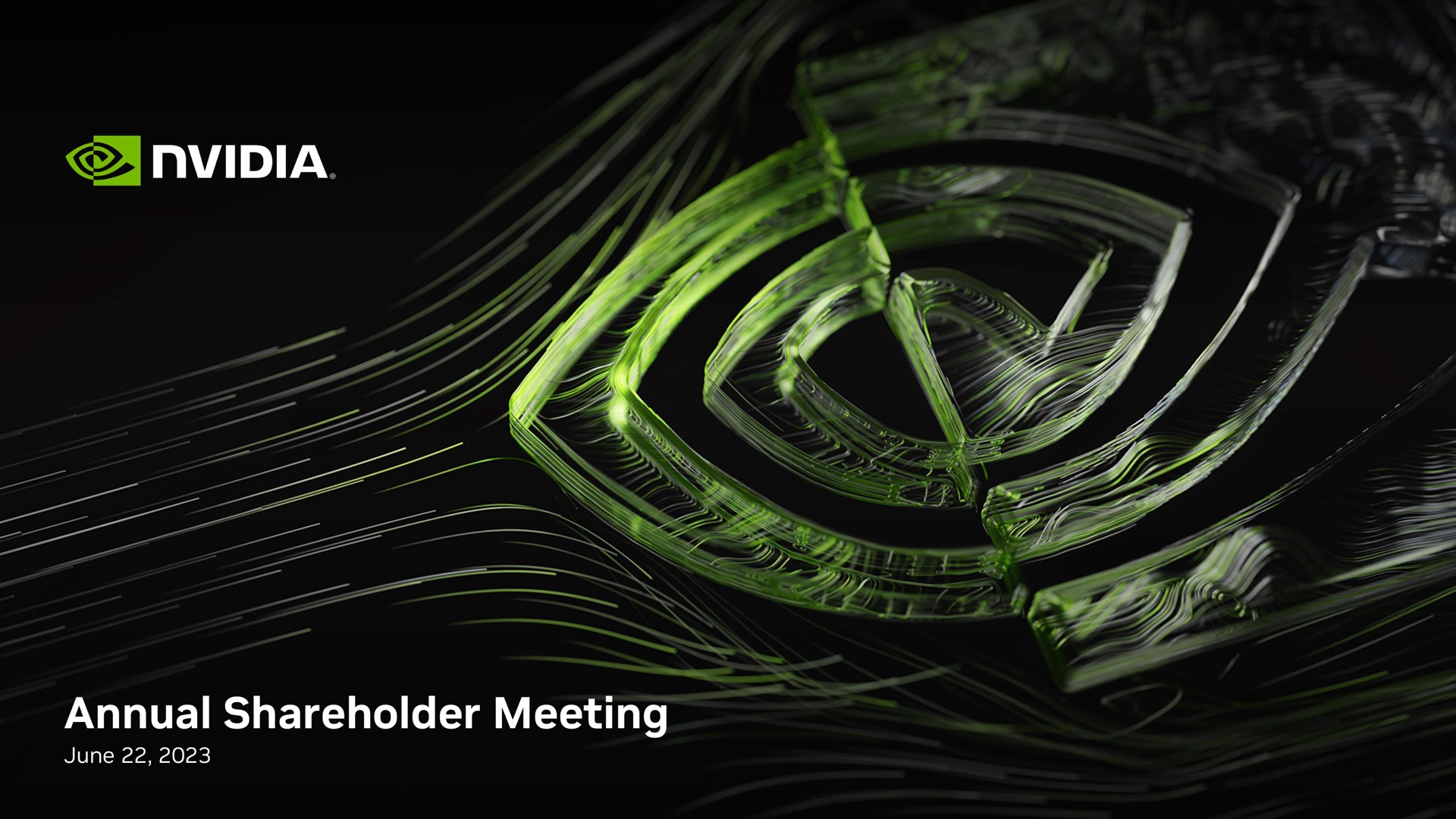 Nvidia — Annual Shareholder Meeting investment banking deck slide