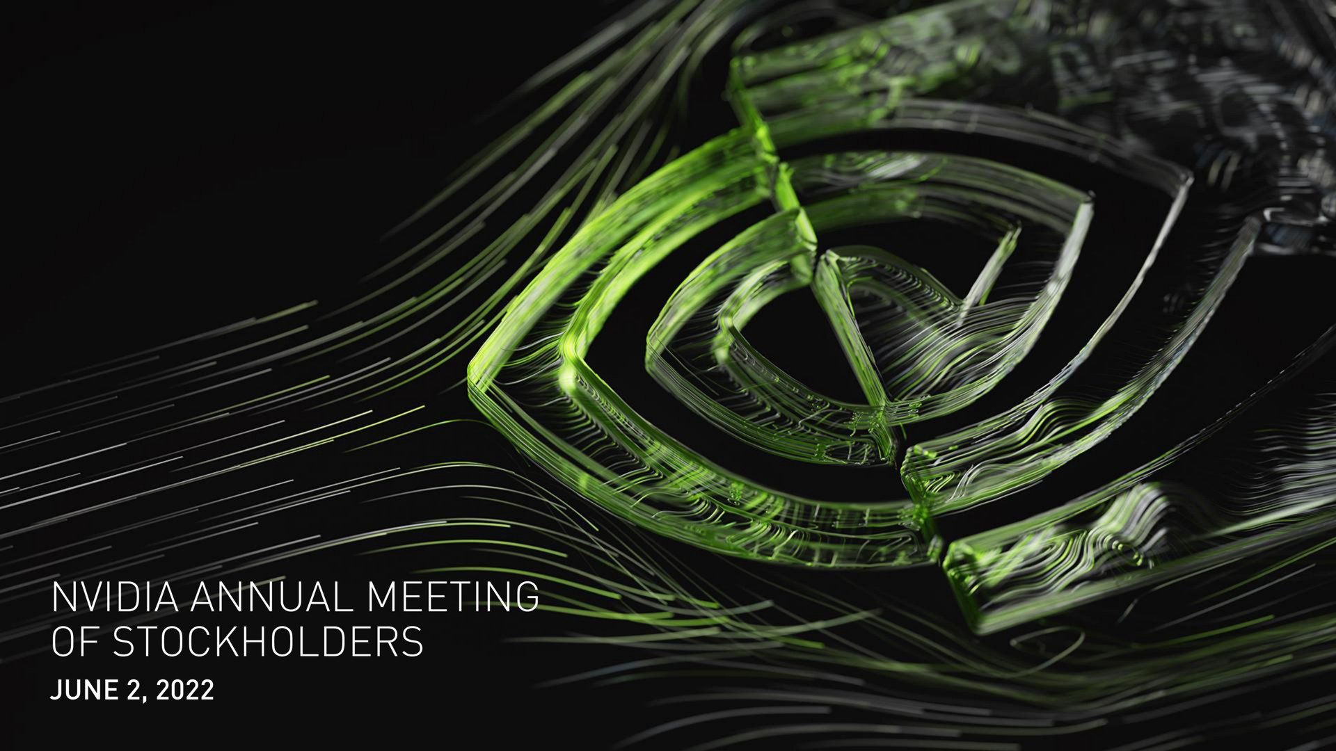Nvidia — Title Cover Slide investment banking deck slide