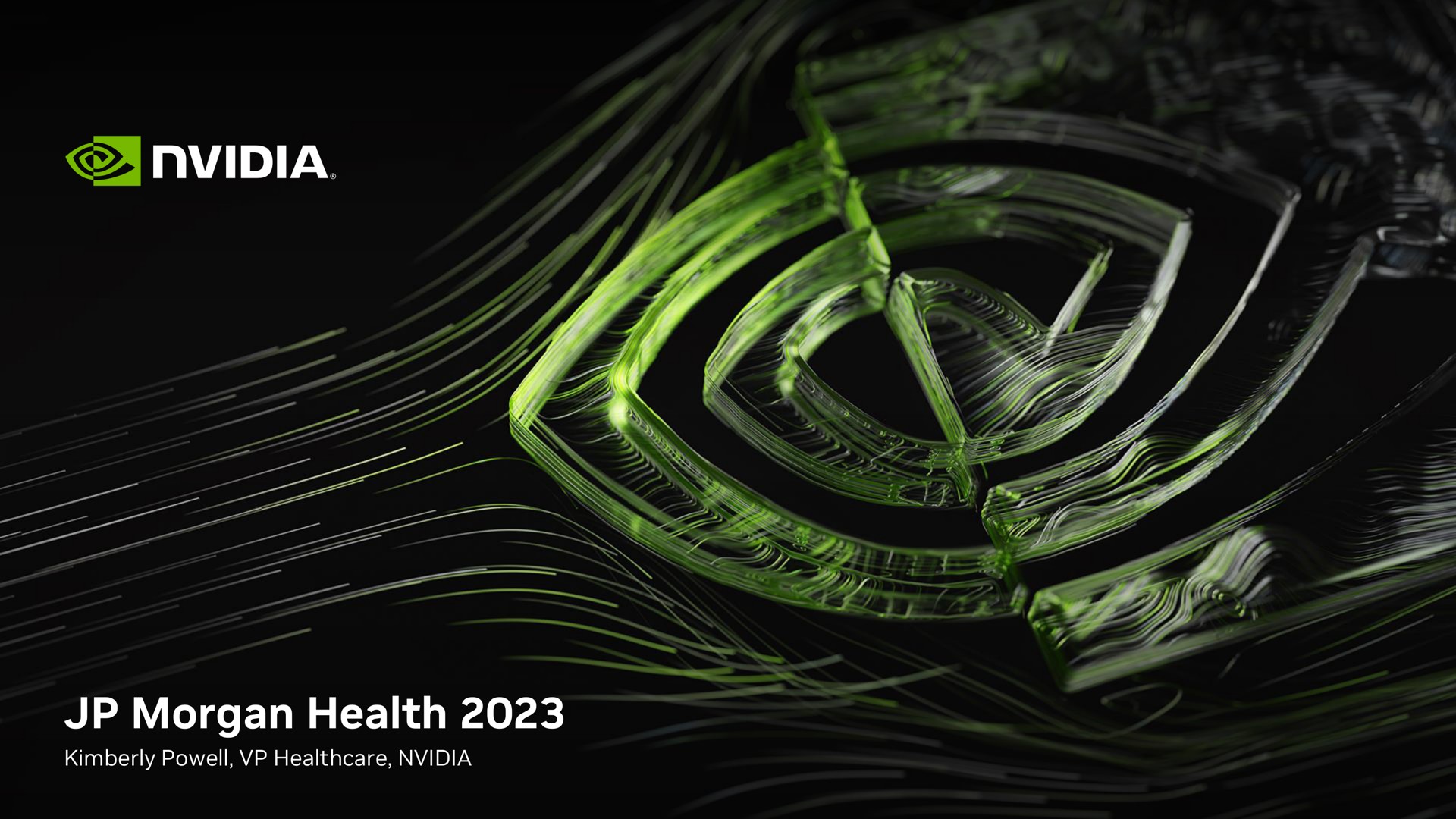 Nvidia — JP Morgan Health 2023 investment banking deck slide