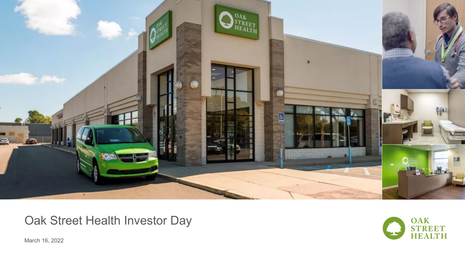 Oak Street Health — Oak Street Health Investor Day investment banking deck slide
